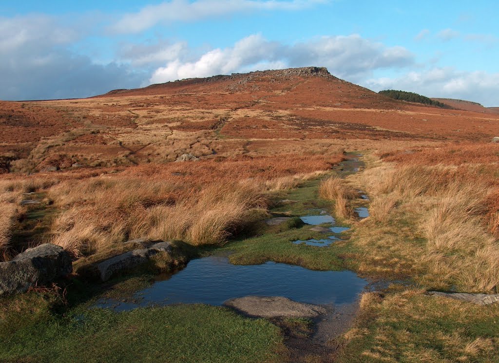 Carl Wark - the ancient hillfort viewed from Burbage Valley by Neil-inSheffieldUK