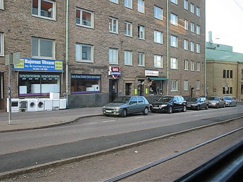 Utsikt från en spårvagn / view from a tram, Stigbergsliden, Göteborg, 2010 by biketommy999