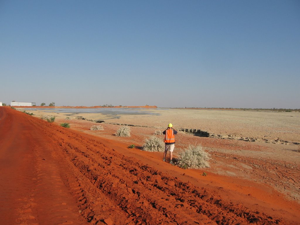 Australia, WA, Kimberley, Kimberley Diamonds Mine, tailings pond, SEP 2007 by baerchmann