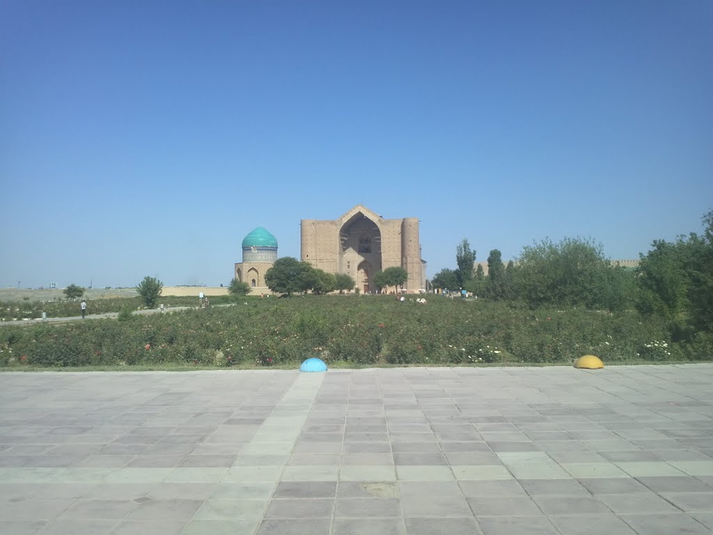 Turkistan, Mausoleum of Khoja Ahmed Yasawi, XIV century by Bakhytzhan Yelikbaye…