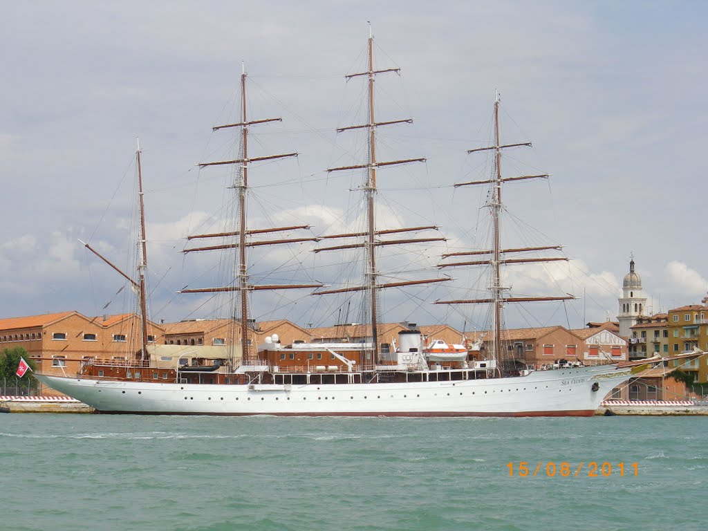 Sail-ship in Venice by Pafsanias