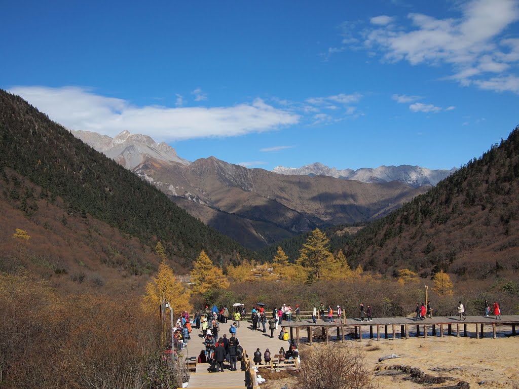 步道索道交叉口 - Intersection of Footpath and Ropeway Path - 2011.10 by Chen Huang