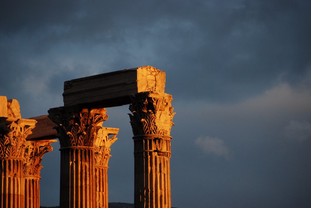 Temple of olympian zeus by Konstantinos Platona…