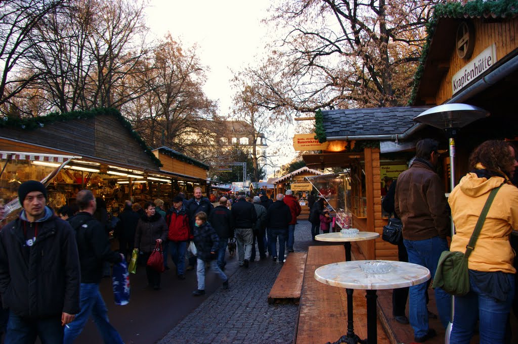 Linz, Weihnachtsmarkt im Volksgarten. by Anton Gansterer