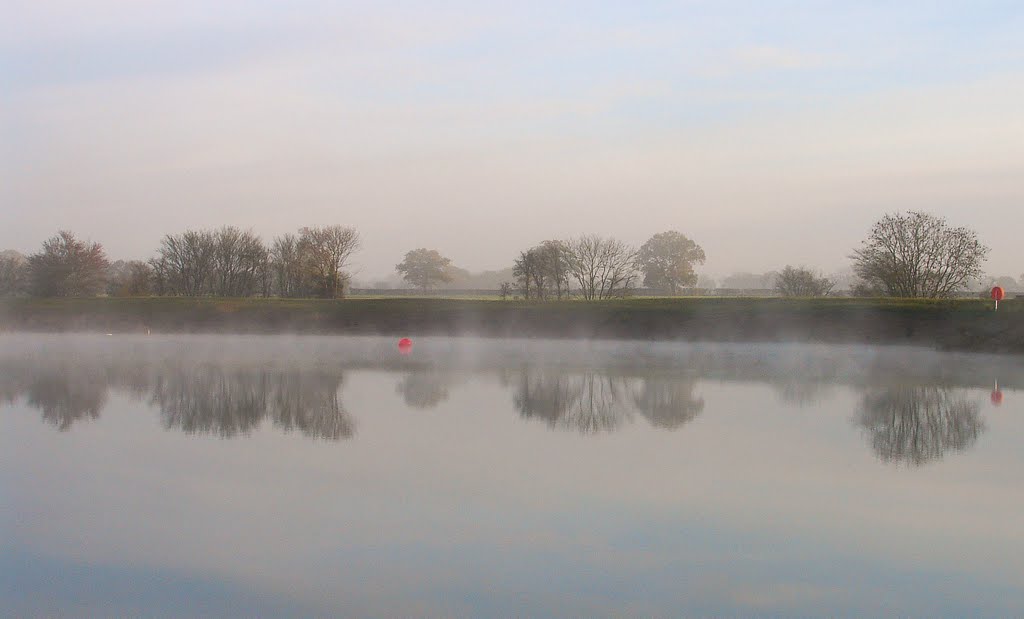 Misty Morning on the Lake by Christopher Strickland