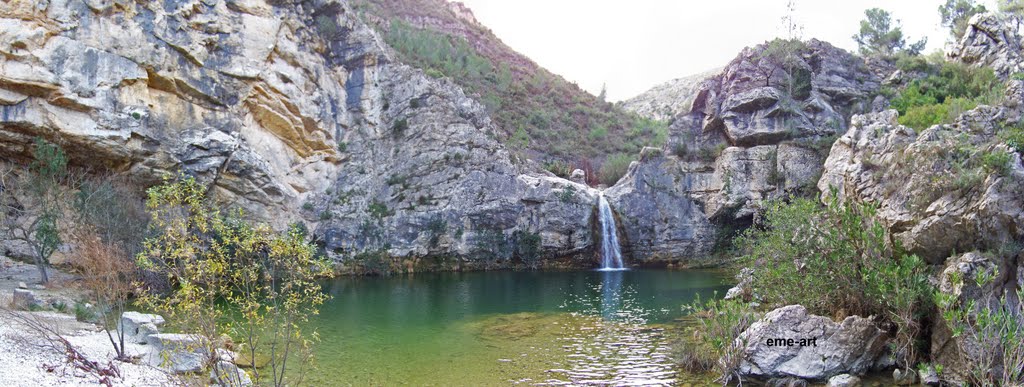 PANORAMA CASCADA GORG DEL SALT-BARRANCO DE LA ENCANTADA by eme-art