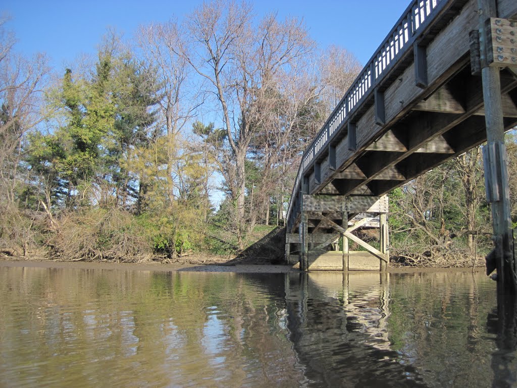 Detail shot of the footpath over the boundary channel by midatlanticriverrat