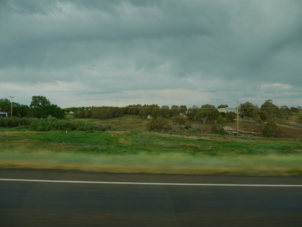 View from U.S. Route 491 (looking east) past junction with County Rd. V. by VasMan