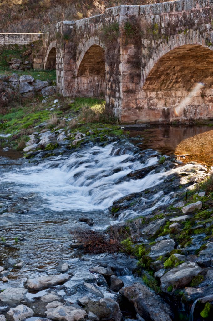 Puente Romano sobre el rio by gut_56