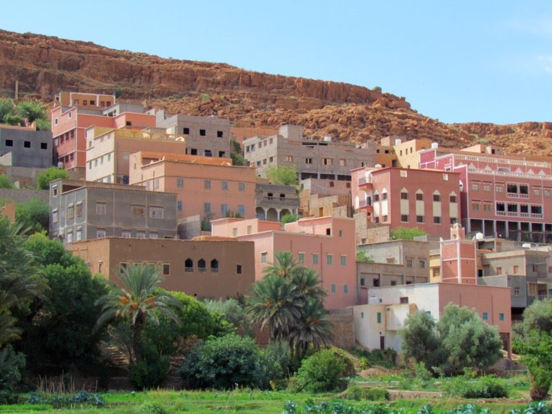 Tinghir, or Tinerhir or Tamazight. Morocco. by Linda De Volder