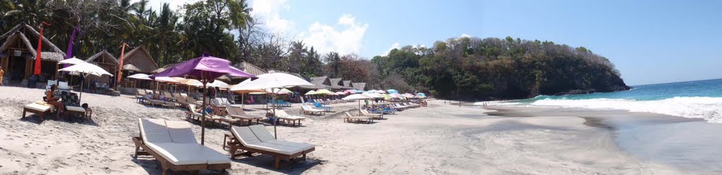 Panorama White sandy beach Bali 2011 by marco1961