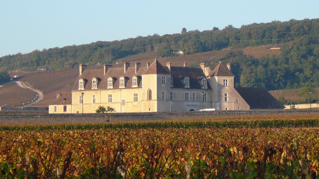 Lever de soleil sur le château de Clos de Vougeot by moritius