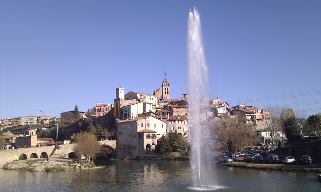 Vista panoràmica de Gironella. by Joan Garcia i Semitiel