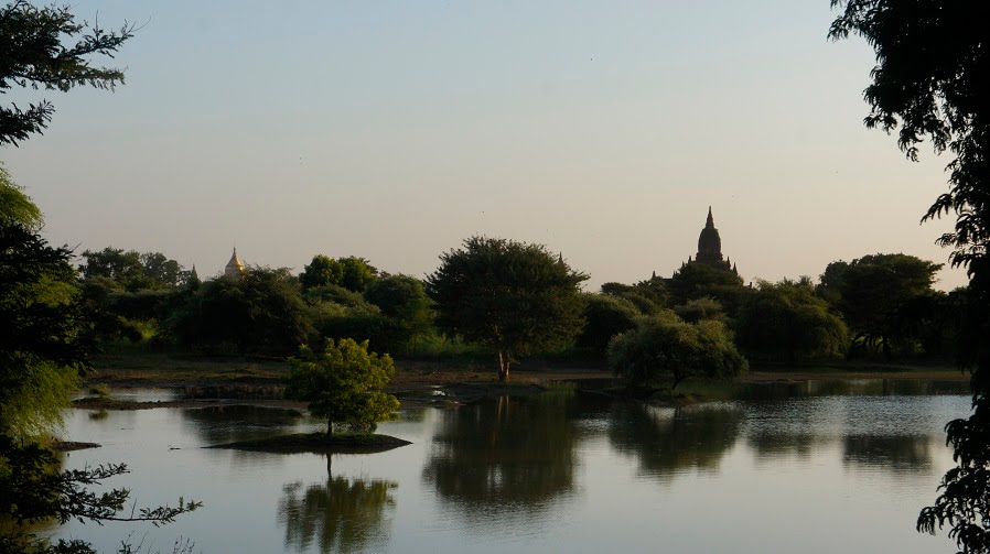 Lake opposite Sulaimani Stupa by Paul HART