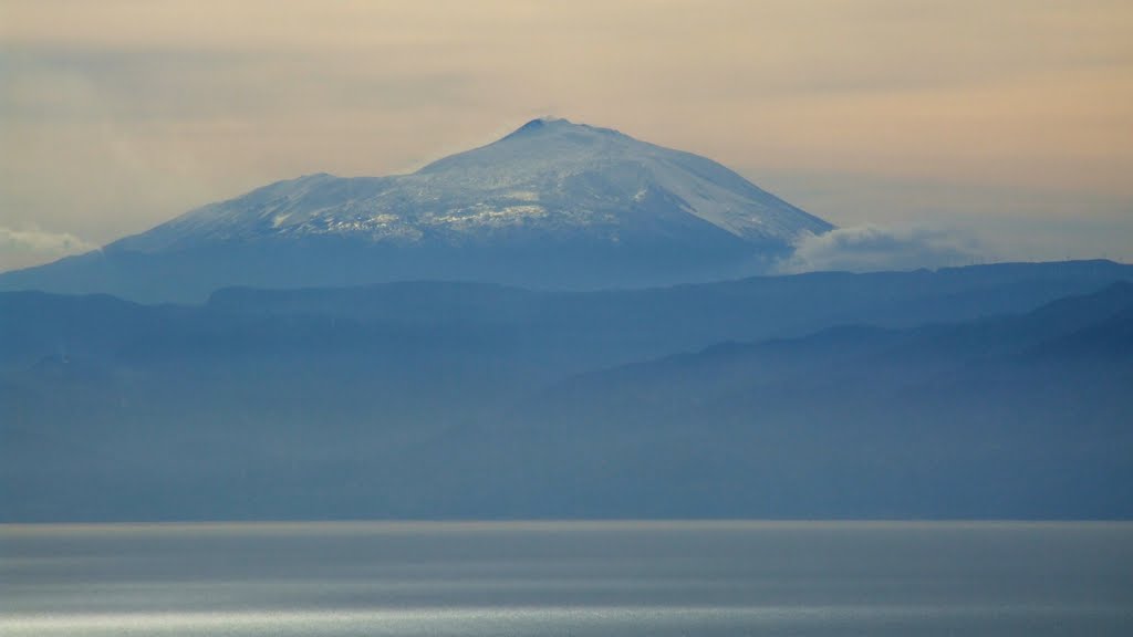 L'Etna da Lipari by Antonio Iacullo