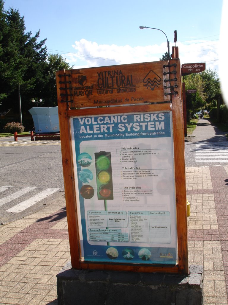 Volcanic Alert system in Pucon by Danilo Metzger