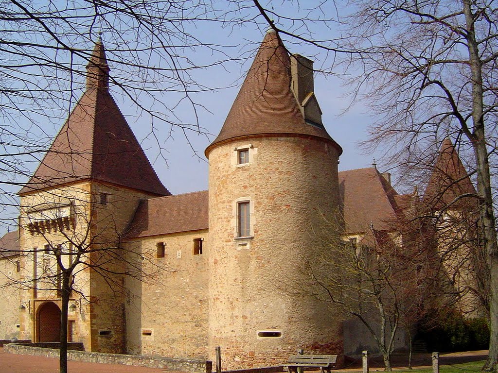 Le chateau de Corcelles en Beaujolais by Gilbert Hanot