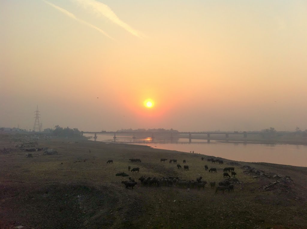 Ravi new Bridge from Old Ravi Bridge by Ahmad Faizan