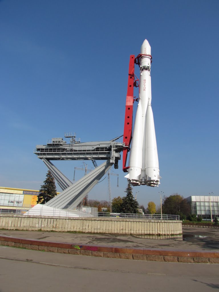 Vostok rocket from side by Mati Ostrovsky