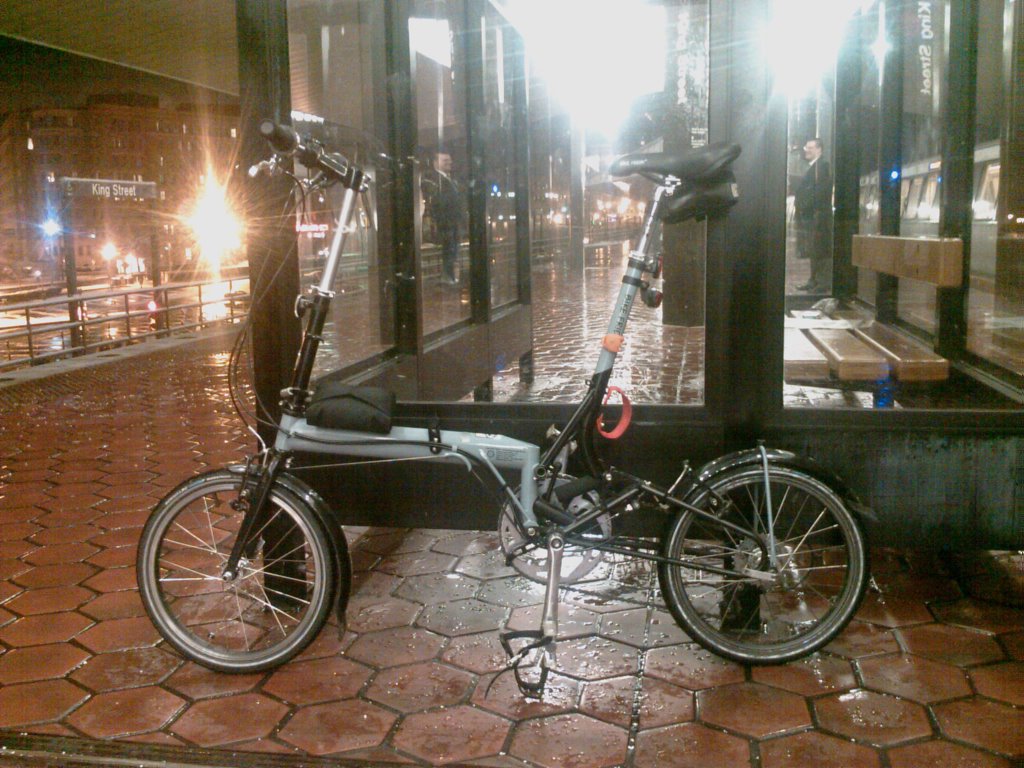 Folding Bike at King Street Metro Station by aceart