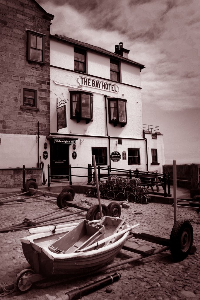 The Bay Hotel, Robin Hood Bay by David Stuckey