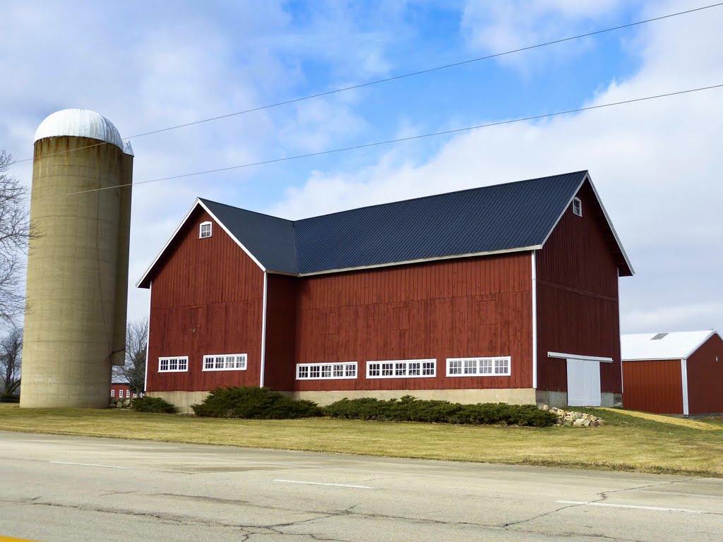 Red Barn w/ Silo by D200DX