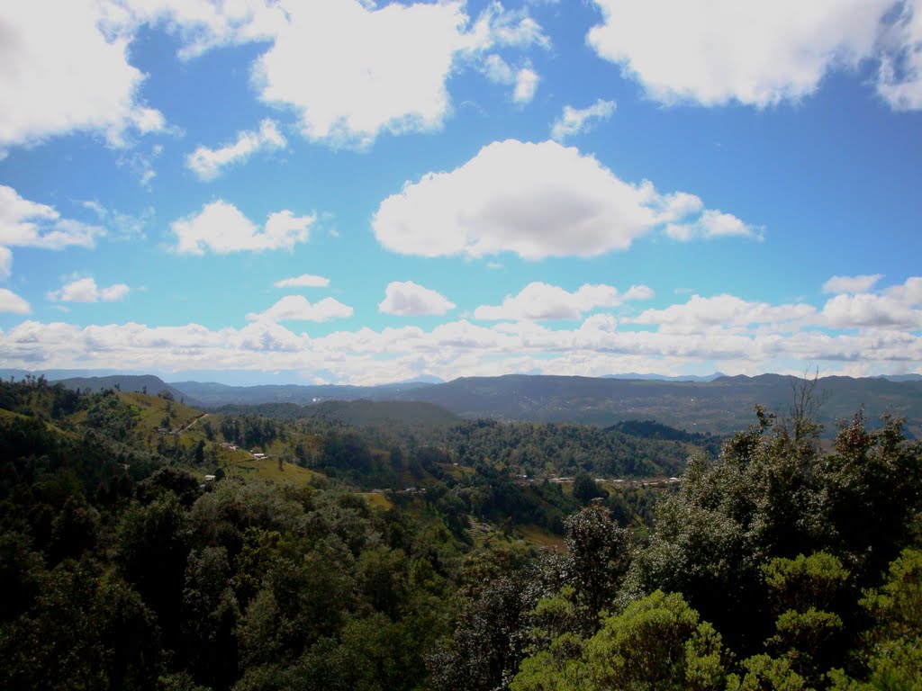 Vista Hacia San Vicente Buenabaj, San Carlos Sija by Jun Aj Pu