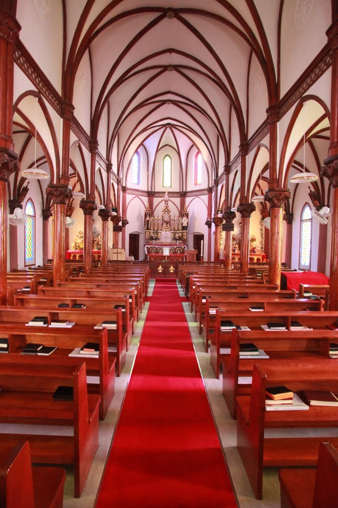 An inner sanctum, Aosagaura Church by Yuichi Azuma