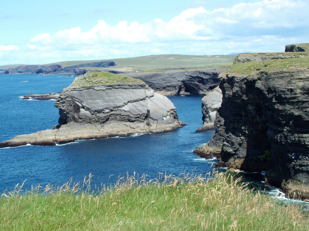 Cliffs at Dunlickey, Co.Clare, Ireland. by Ken Manton