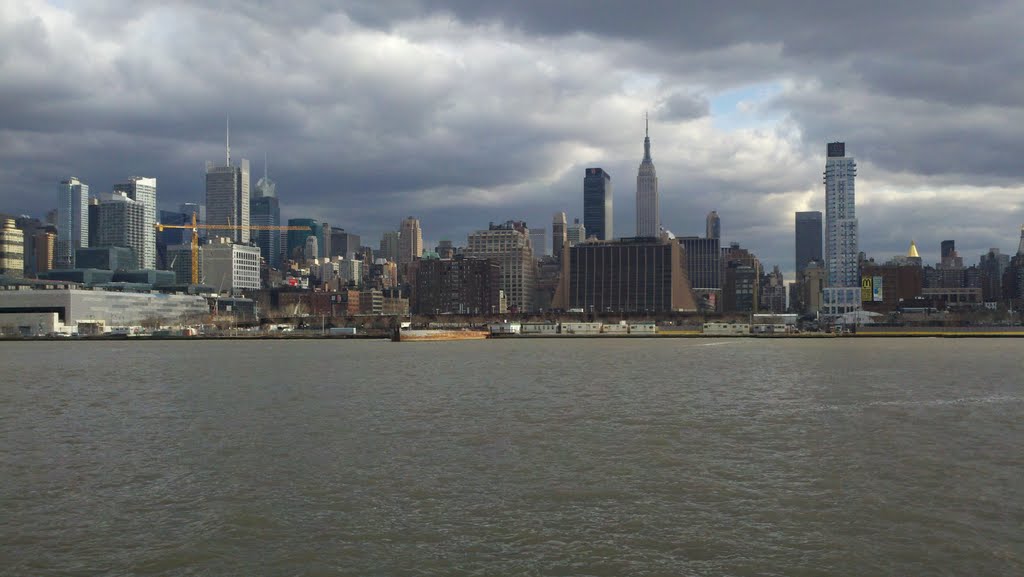 Midtown Manhattan from Hudson River by JSC®