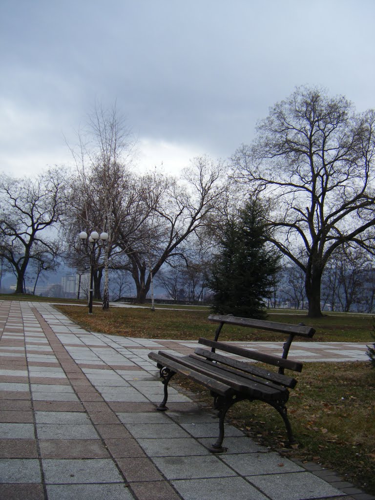 Prokuplje (mali veliki grad), Srbija; Zgrada uprave grada - park; Prokuplje (little, big town), Serbia: City hall - park by Veljko N. Nis, Serbia