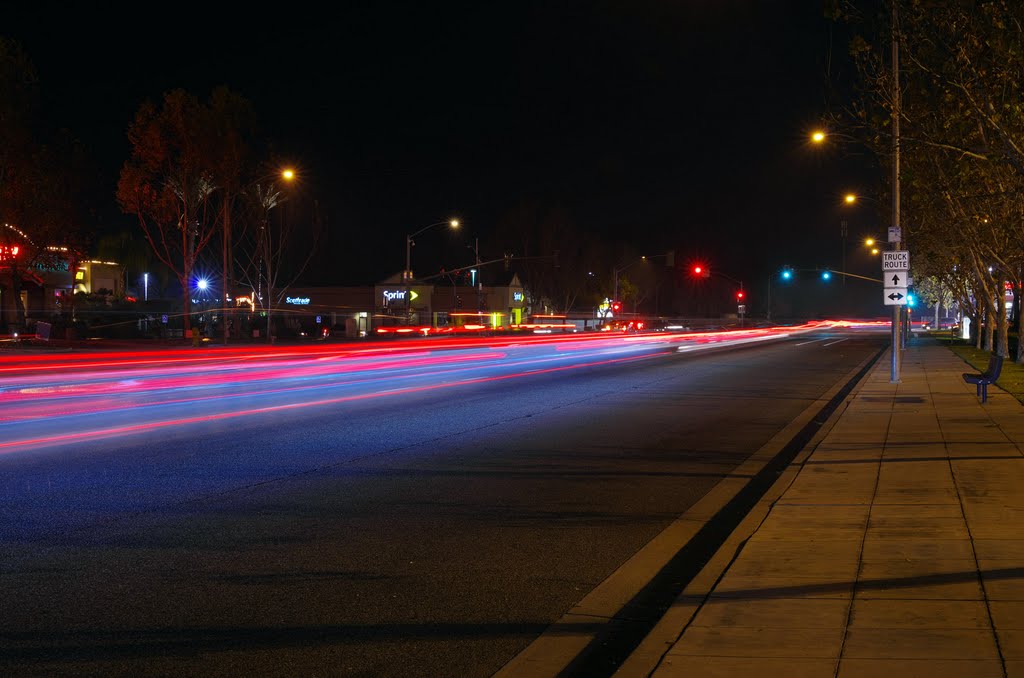 Looking down Blackstone Ave towards Nees Ave, 12/21/2011 by David Husted