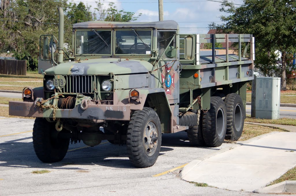 M35 2½ ton Cargo Truck on display at VFW Post No. 2420, Lake Wales, FL by Scotch Canadian