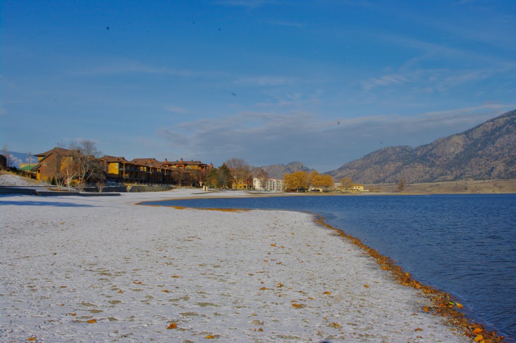 Osoyoos Beach on the shortest day of the year. by John Greaves