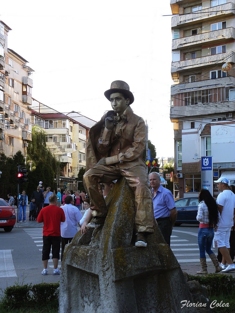 Eternul vagabond - statuie vivanta - :) by florian colea