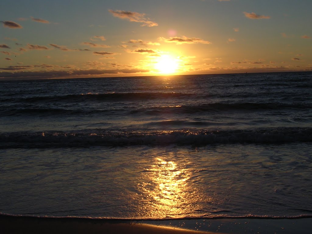 Sunset at Glenelg Beach by Conlos