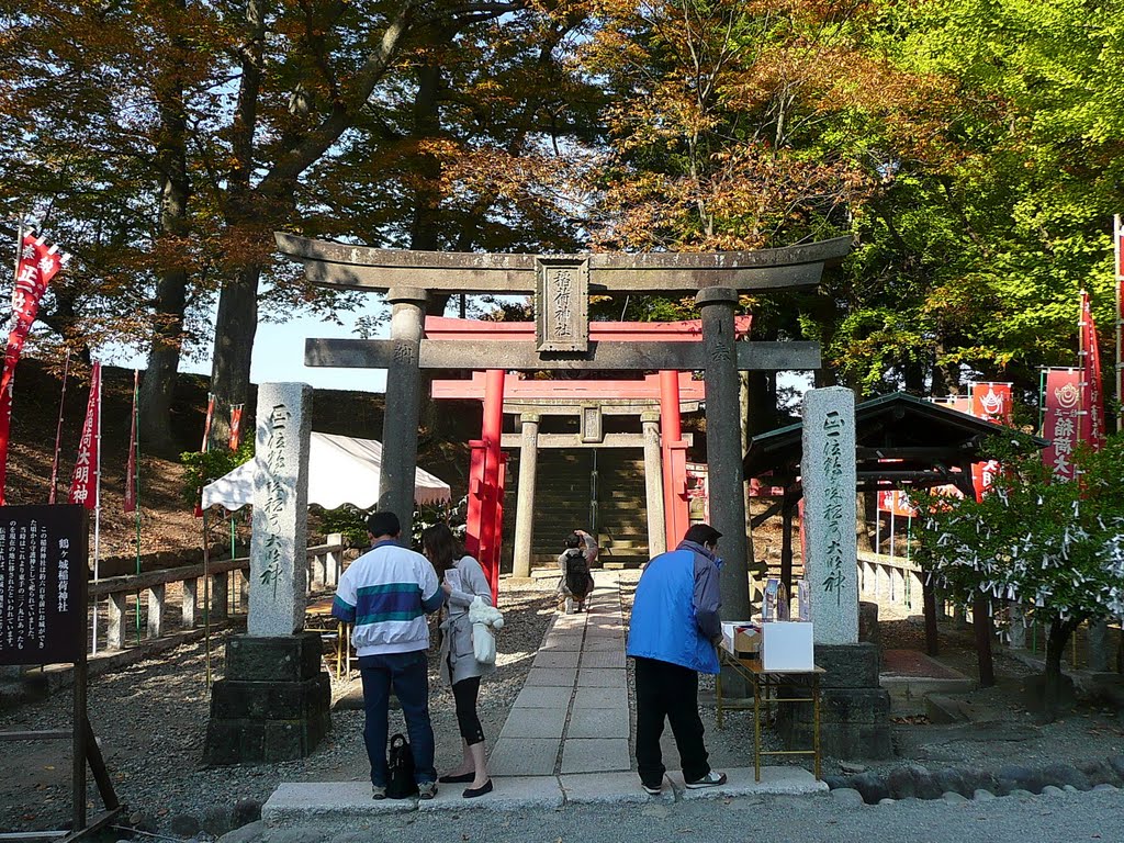 鶴之城稻荷神社 Kasamainari Shrine by deekew