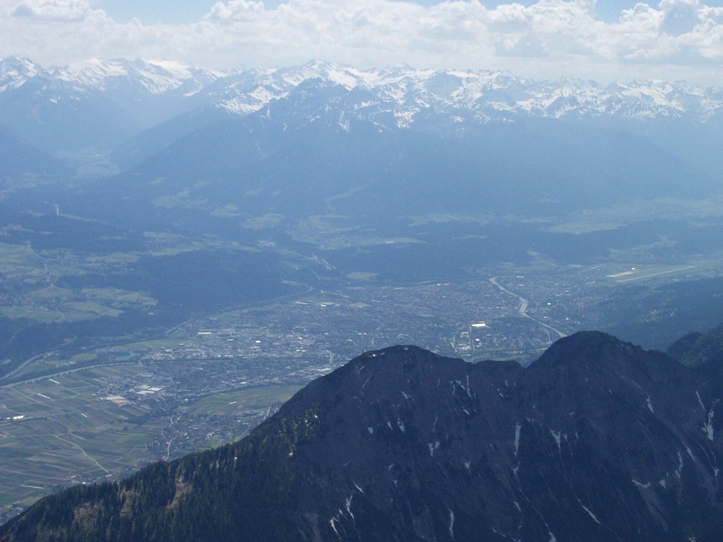 Innsbruck from Große Bettelwurf by Peter Bezemek