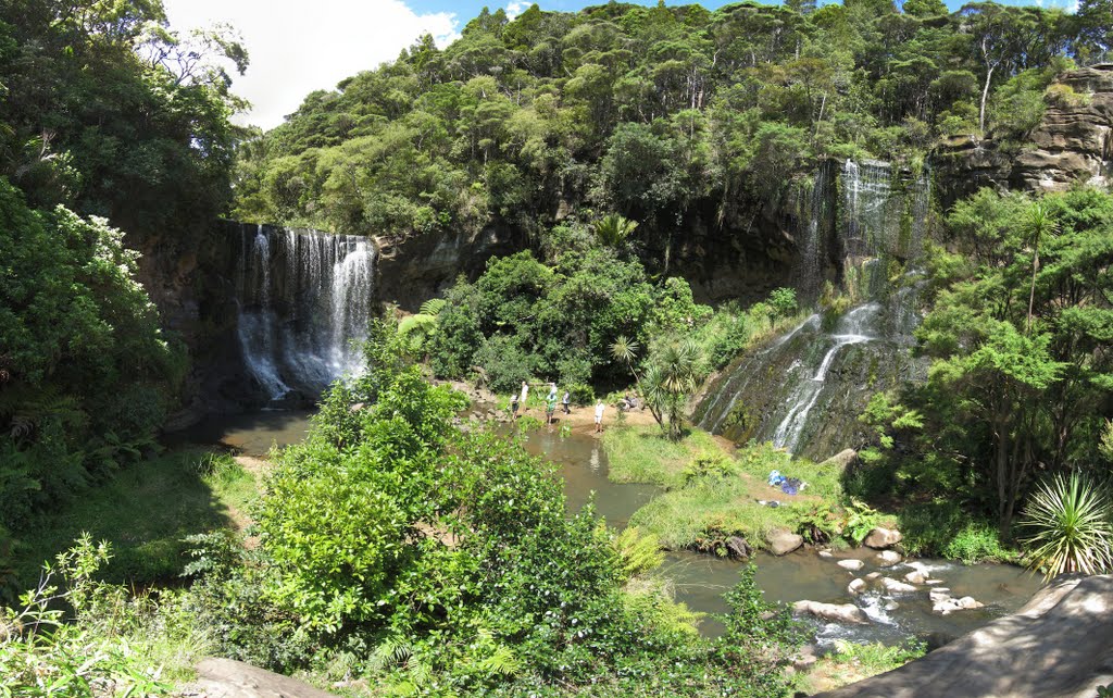 New Zealand, Waitakere, Goldie Bush, Mokoroa Falls by bubbaberlin