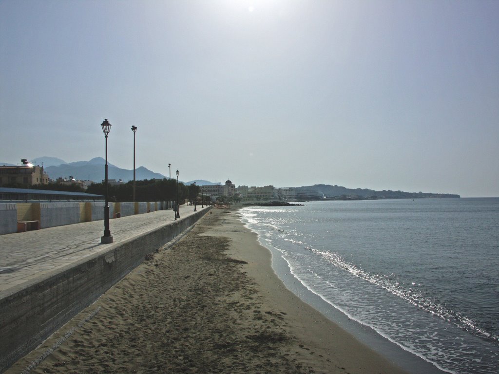 Morning light, beach facing east, Ierapetra, Crete, Greece by Wim Janssen