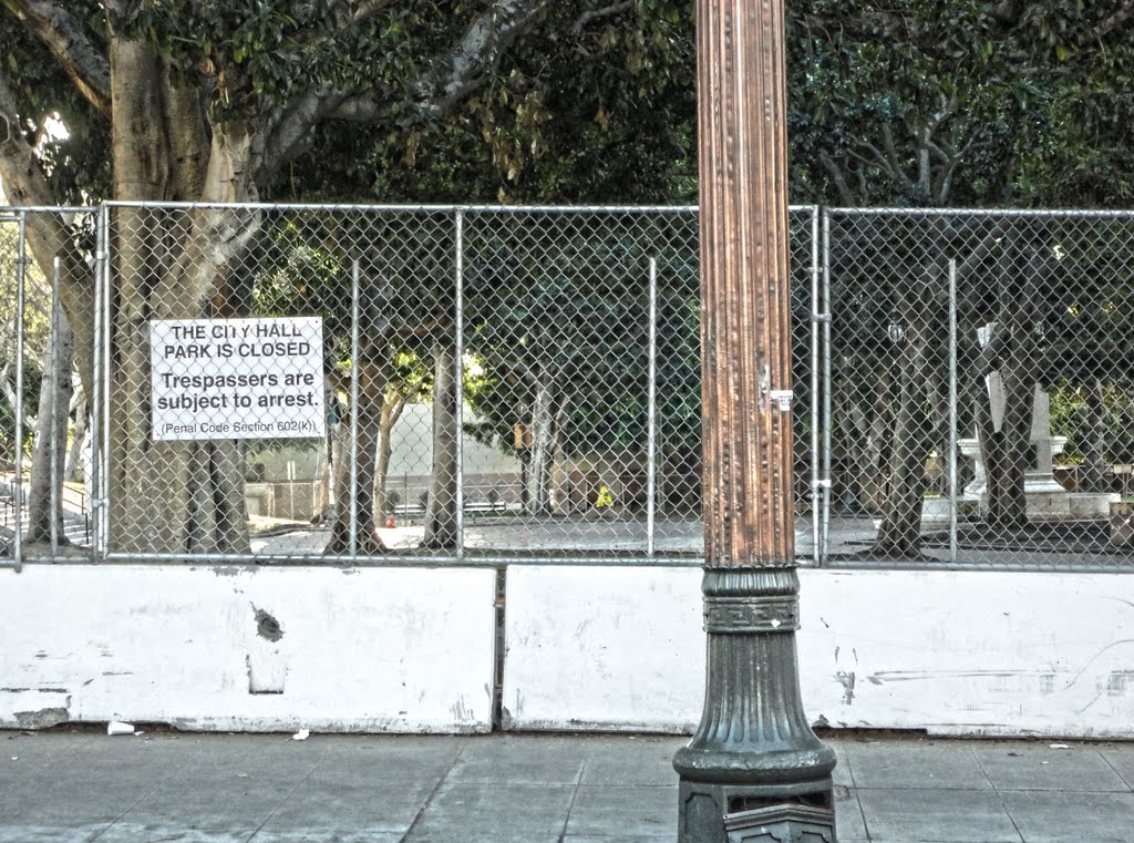 Los Angeles, City Hall, Occupy LA Park by Gregory Dyer