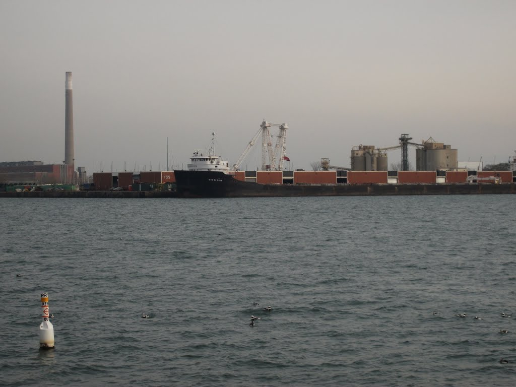 Lake freighter moored in Toronto Portlands by OldYorkGuy