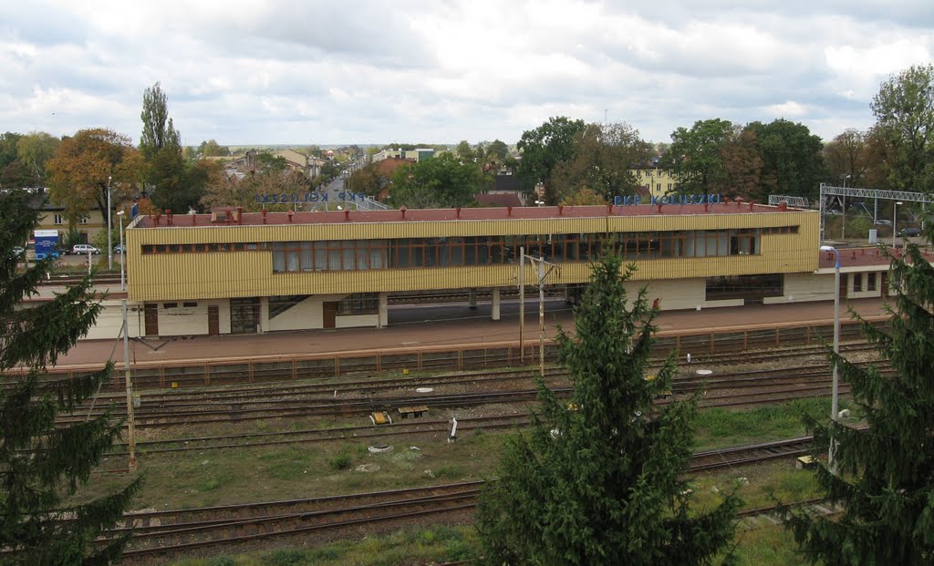 Koluszki, railway station building, 2011 by Mariusz Bladek