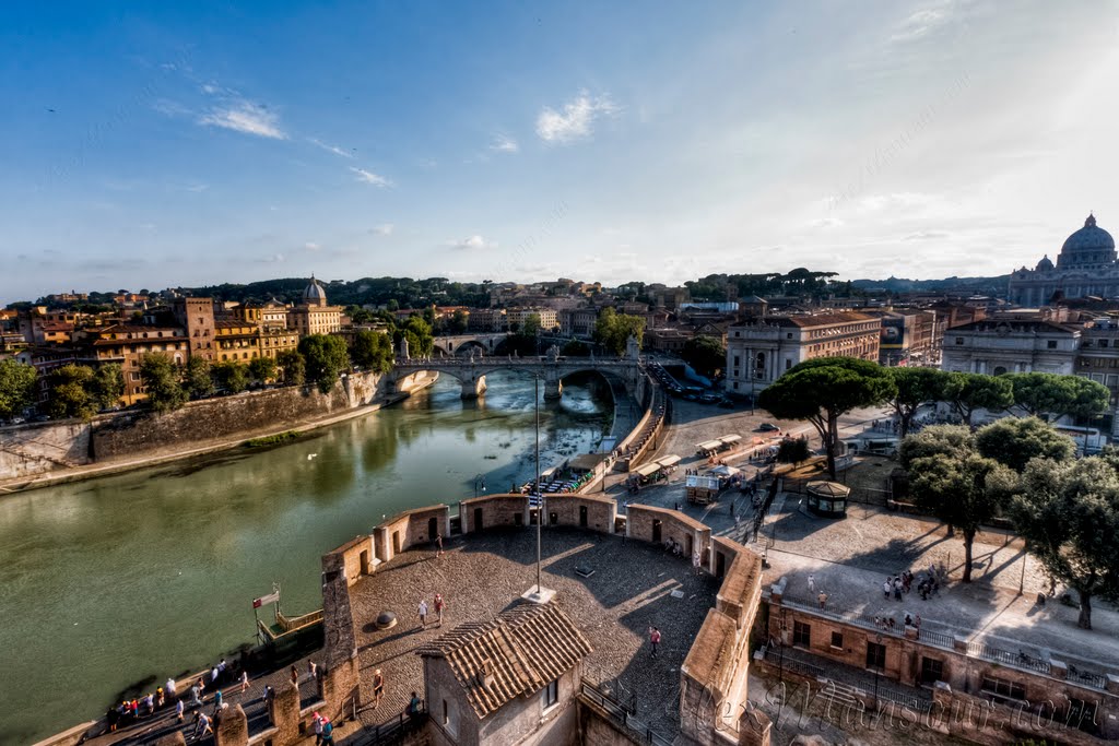 View from the top of Castel Sant'Angelo by Alex Mansour