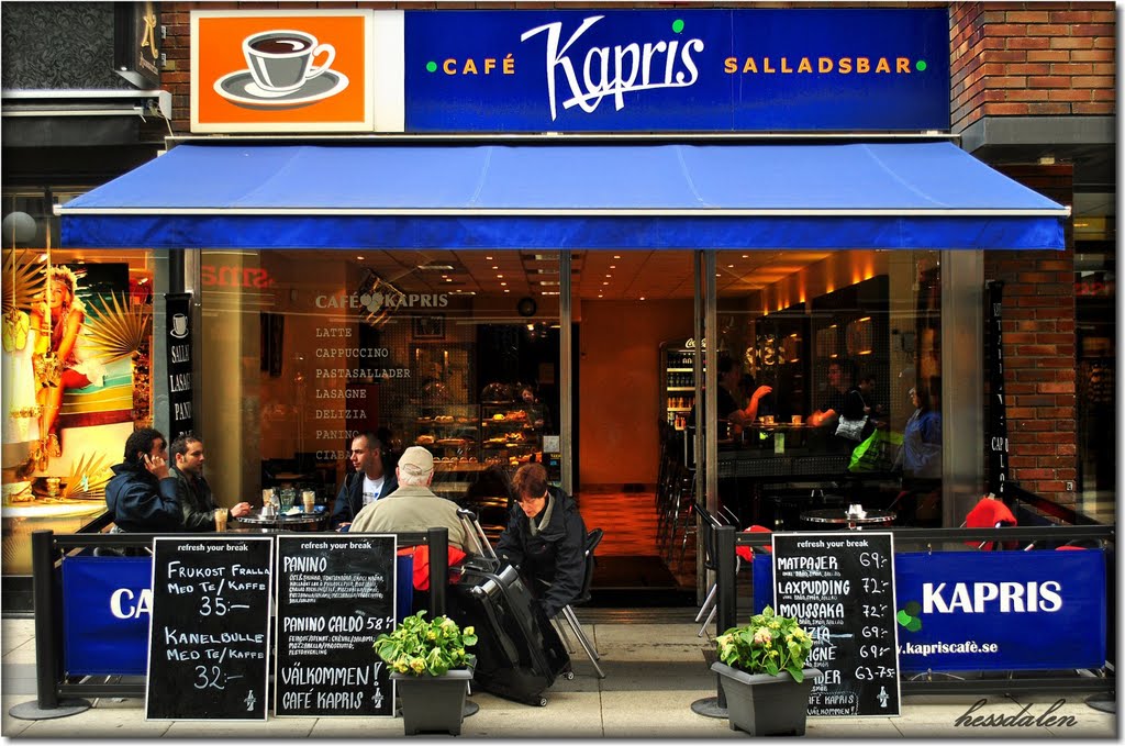 A Cafe on the way to Gamla Stan, Stockholm, May 2011. by Hanna Astephan