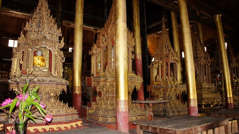 Nga Phe Kyaung ( Jumping Cat Monastery ) - Inle Lake, Burma. by Paul HART