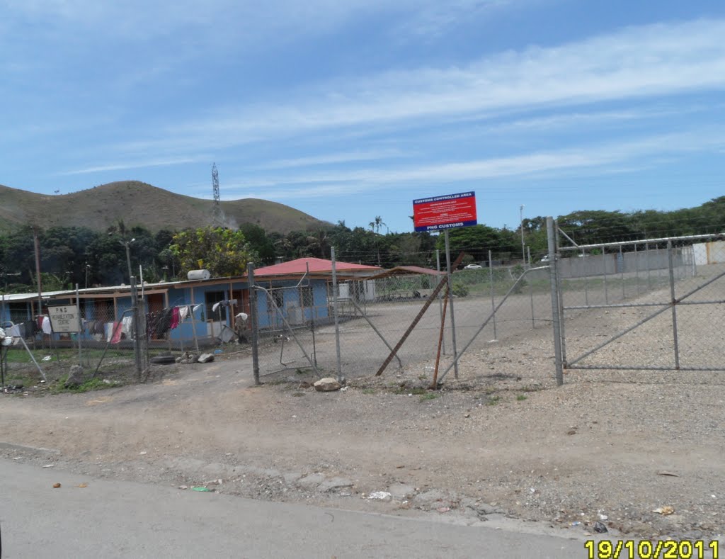 PNG Kehablitation Centre along Cananga Street next to PNG Customs Controlled area, in HOHOLA area, on 19-10-2011 by Peter John Tate