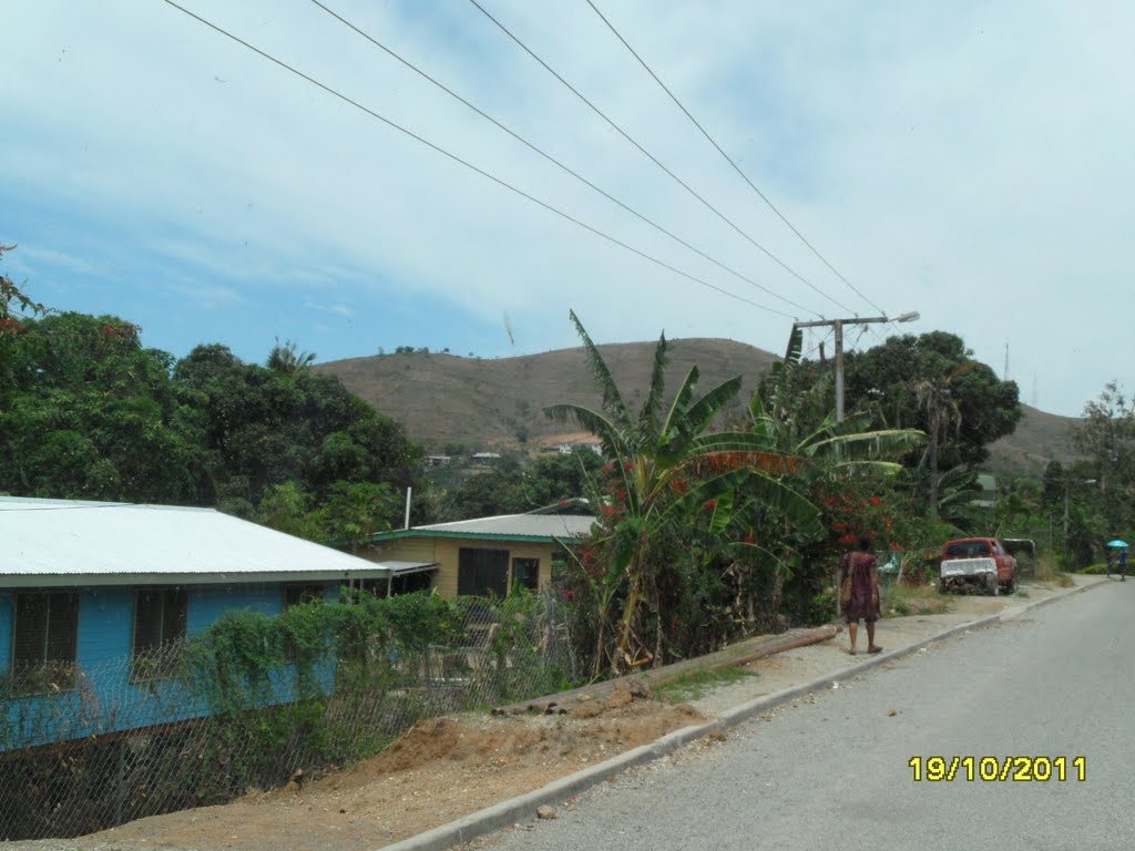 View over Houses in Hibiscus Street in HOHOLA area, on 19-10-2011 by Peter John Tate