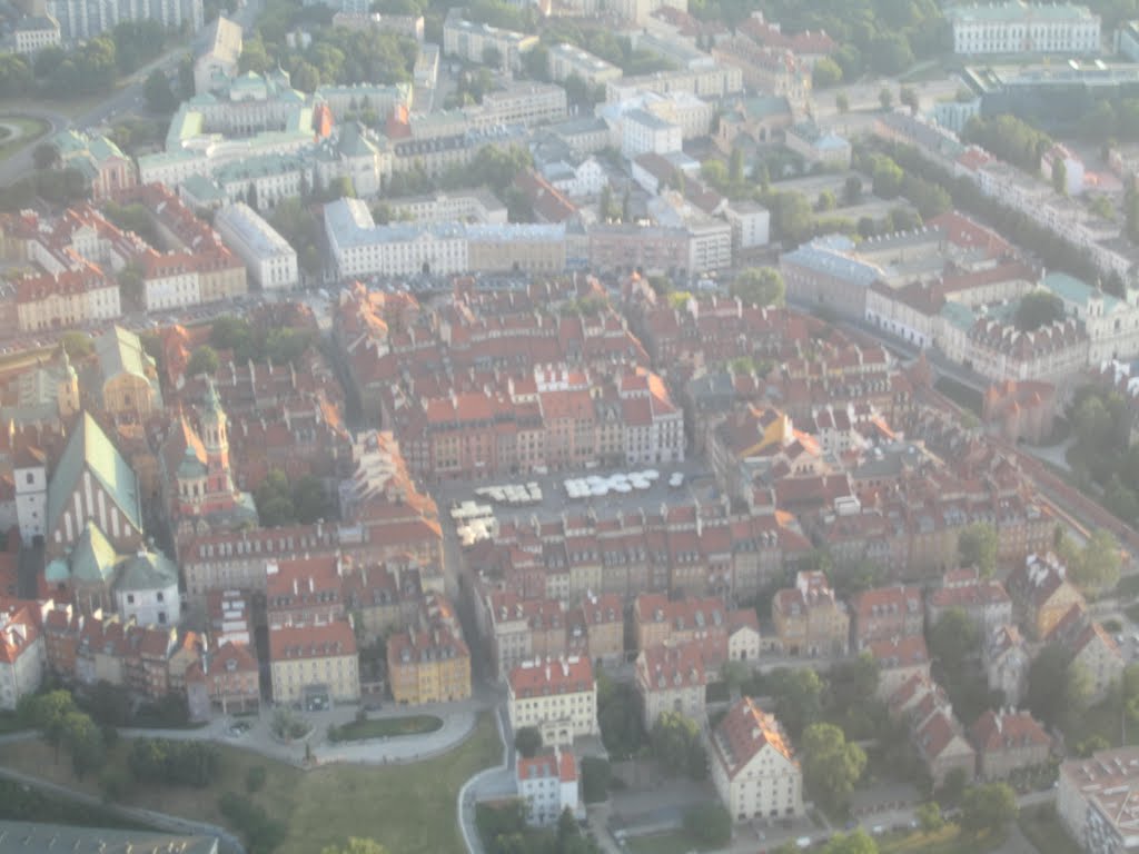 Warszawa - widok ptaka / birds eye view - Starowka / Old Town by Janek W