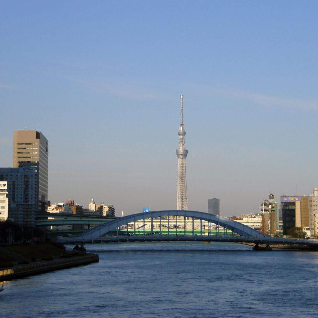 Tokyo Sky Tree and Eitai bridge by T SATO